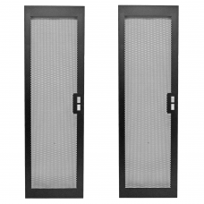 Perforated door (66%) for MGSE 19" 42U cabinet, width 800mm, back and front, black