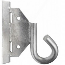 Крюк для опор для крепления двумя бандажными лентами, цинкованный