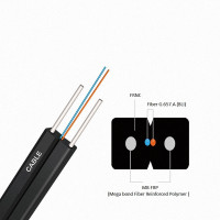   FTTH Drop Fibre Optica Cable 1E9/125