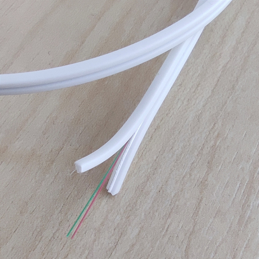 Внутрішньооб'єктові кабелі (розподільні, з'єднувальні), Одномод SM (OS2) E9/125, 2, Дроп-кабель, FTTH (Fiber to the Home), Артикул CMS-DROP-DF02E9W - фото товару  1