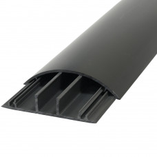 Напольній кабель-канал (темно-серый) 90х20 мм