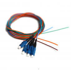  Set of colored pigtails LC / UPC 1.5 m, SM, Easy strip, 4 fibers. 