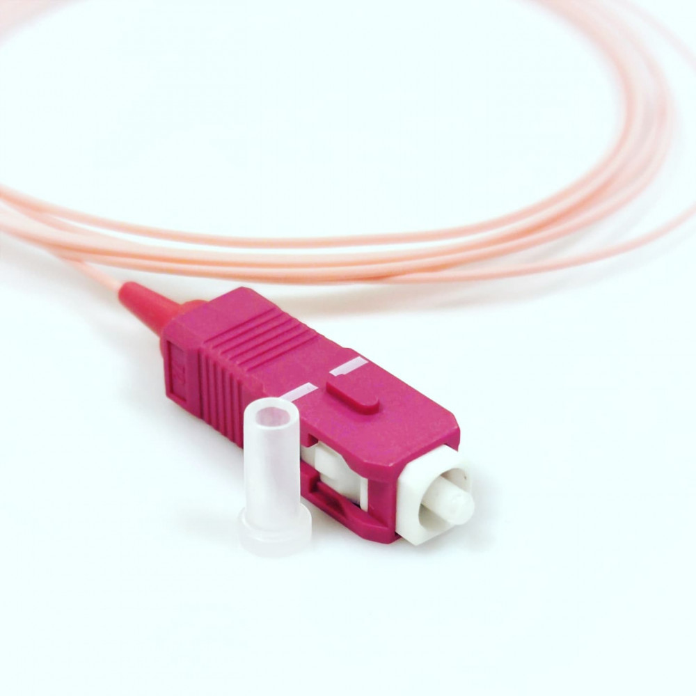 Pigtails, Multimode MM (OM4) G50/125, UPC (Ultra Physical Contact), SC, Product Code PG-1.5SC(MM)(OM4)(ON)Е - product image  1