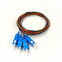 Set of colored pigtails SC/UPC 1.5 m, SM, Easy strip, for 4 fibers
