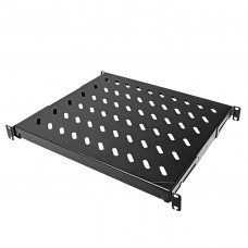 Shelf 19 "4 fixing points. , 400mm depth. , perforated steel 1,5mm, black
