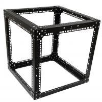 Стійка-кронштейн Cube 19" 9U 550х550х550 мм, посилена, чорна, CMS