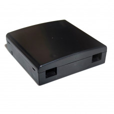 FTTH subscriber socket, for 2xSC simplex/LC duplex black
