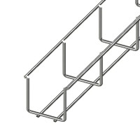 Лоток проволочный WBB 50х50мм, проволока D4 мм, нержавеющая сталь 2,5м.