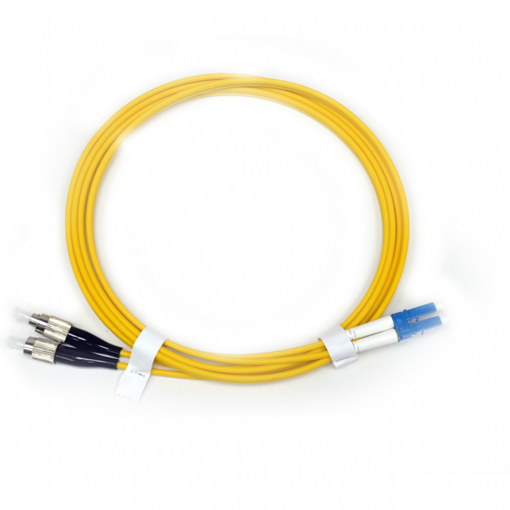 Fiber optic patch cords Single-mode (E9/125) SM, Duplex, LC-FC, 10м, Product Code UPC-10FCLC(SM)D(ON)S - product image  1