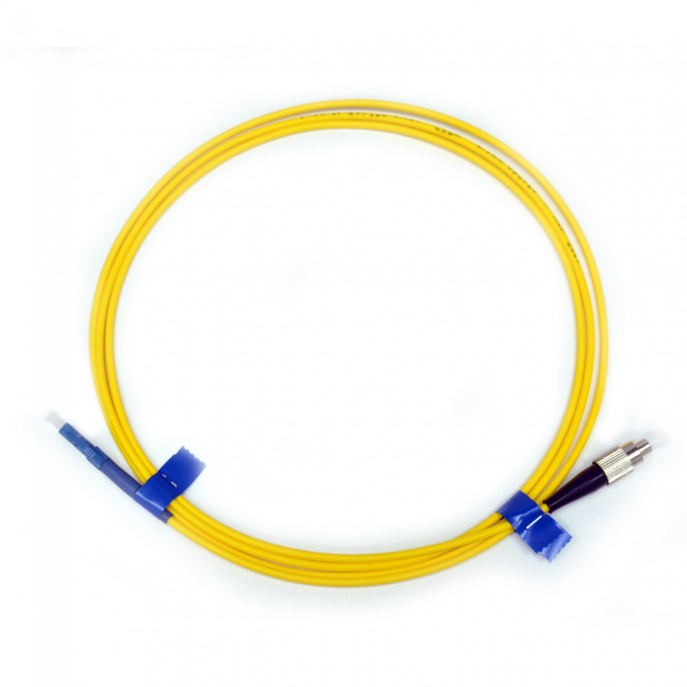 Fiber optic patch cords Single-mode (E9/125) SM, Simplex, LC-FC, 10м, Product Code UPC-10FCLC(SM)S(ON)S - product image  1