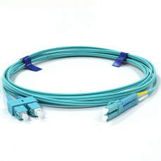Патчкорд SC/UPC-LC/UPC MM (OM3) 15м Duplex Slim
