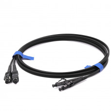 Патчкорд SC/UPC-LC/UPC SM 15м Duplex чорний