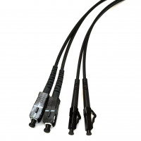 Patch cord SC/UPC-LC/UPC MM (OM3) 20m Duplex, black