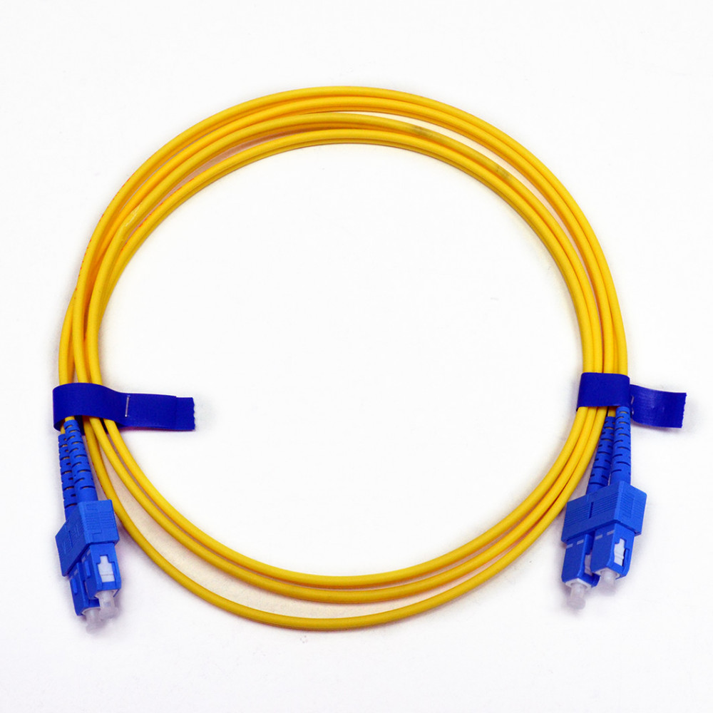 Fiber optic patch cords Single-mode (E9/125) OS2, Duplex, SC-SC, 1.5м, Product Code UPC-1.5SCSC(SM)D(ON) - product image  1