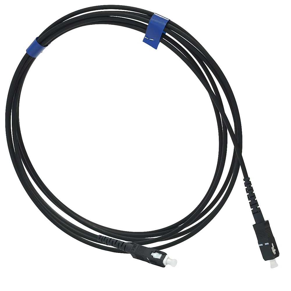 Мультимодовые  (G50/125) OM3, Многомод MM (OM3) G50/125, Simplex, SC-SC, 0.25м, Артикул UPC-0.25SCSC(MM)S(ON)BK - фото товара  1