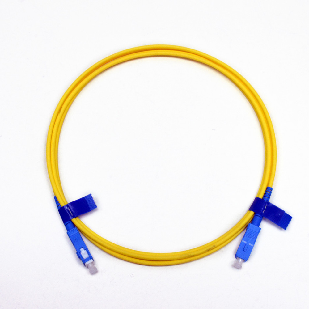 Fiber optic patch cords Single-mode (E9/125) SM, Simplex, SC-SC, 3м, Product Code UPC-3SCSC(SM)S(ON)S - product image  1