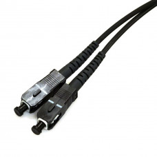 Patchcord SC / UPC-SC / UPC MM (G50-OM3) 0.25m black Simplex