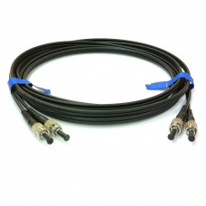 Patch cord ST/UPC-ST/UPC MM (G50-OM3), 3.0 м, blaсk Duplex 