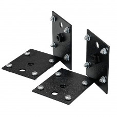 The reinforcing plate for the support of the legs of the racks (set of 4 pieces) is black