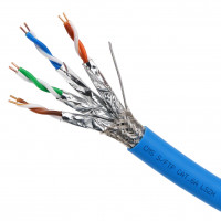 S/FTP Cat. 6A Cable, 23 AWG, LSZH (Dca) Jacket, 500 m, Blue