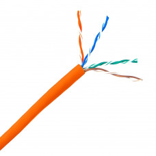 Кабель U/UTP кат. 5E, 24AWG, обол. LS0H(B2ca), 305 м, оранжевый