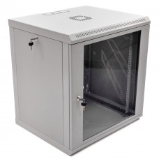 Шкаф 12U, 600х500х640 мм (ШxГxВ), L-type, акриловое стекло, серый