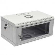 Шкаф 4U, 600х350х284 мм (Ш*Г*В), эконом, акриловое стекло, серый