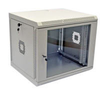 Cabinet 9U, 600x350x507 mm (W*D*H), acrylic glass