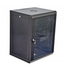 Шкаф 15U, 600х500х773 мм (Ш*Г*В), эконом, акриловое стекло, черный