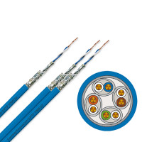 Кабель S/FTP 1200/22 4P Everon, кат. 7А, LSZH, FRNC (Dca), синій, 1000 м, Corning