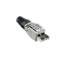 FutureCom™ S1200 Connector  Category 7A, 4 pairs, solid wire, silver