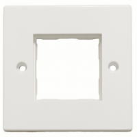 Face plate 86x86mm, for 1x Adapter 45x45, white