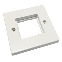 Face plate 86x86mm, for 1x Adapter 45x45, white