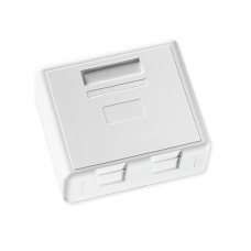 FutureCom™ Universal Surface Mount Housing, LANscape®, 2 Ports, 75 x 65mm, white