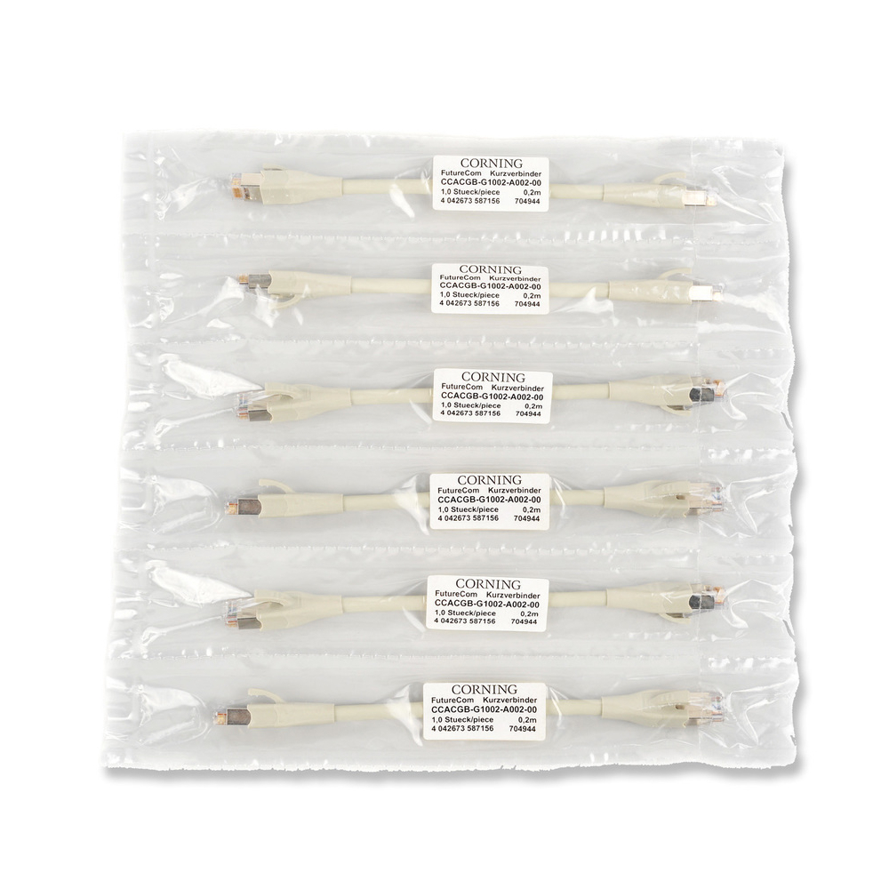 Патч-корди, S/FTP , 6a, FRNC/LSZH, 0.2м, Сірий, Артикул CCACGB-G1002-A002-00 - фото товару 2