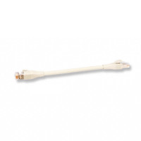 Патч-корд Extra Short кат. 6A, 26AWG, RJ45, сірий, 0.2 м, S/FTP, LSZH, Corning