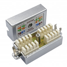 Сращиватель витой пары экранированный, под забив, cat.6A