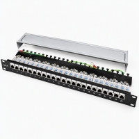 Патч-панель 19" 24xRJ-45 FTP, кат. 6, dual type, EPNew