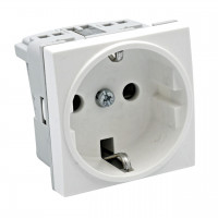 Socket 2M Systo white, 16A/250V