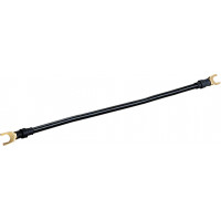 Соединитель электрический кабельный (NYAF) сечение 10мм², длина 250мм, с вильчатыми наконечниками, цвет чёрный