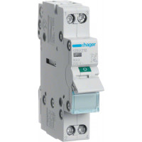 Выключатель-разъединитель (рубильник) с индикатором (1-4 контакты), 2P, Ie=16A 400В 50/60Гц, AC22A, Ui=500В, ширина 1M
