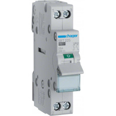 Выключатель-разъединитель (рубильник) с индикатором (1-3 контакты), 2P, Ie=25A 400В 50/60Гц, AC22A, Ui=500В, ширина 1M