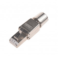 RJ45 STP Cat. 6A connector, tool-free, with screw terminal and metal latch Kingda