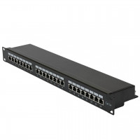 Патч-панель 19" 24xRJ-45 FTP, кат. 5e, Kingda