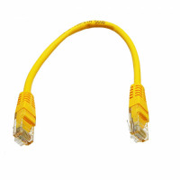 Patch cord UTP, 0,25 m Cat. 5e, yellow