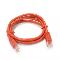 Patch cord UTP, 0,5 m, Cat. 5e, red