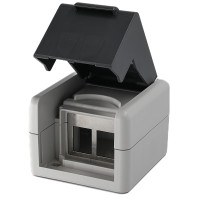 Розетка поверхневої установки IP44 для 2х модулів KeyStone