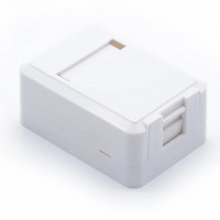 Розетка настенная для 1хRJ45 без модулей KeyStone, Kingda