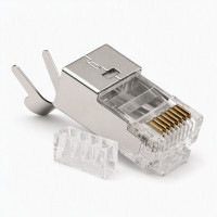 Конектор кат.6A/7 RJ45 STP, 50μ, 1.50 мм, зі вставкою