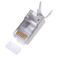 RJ45 STP Modular Plug  cat. 6, 1.3mm, with insert